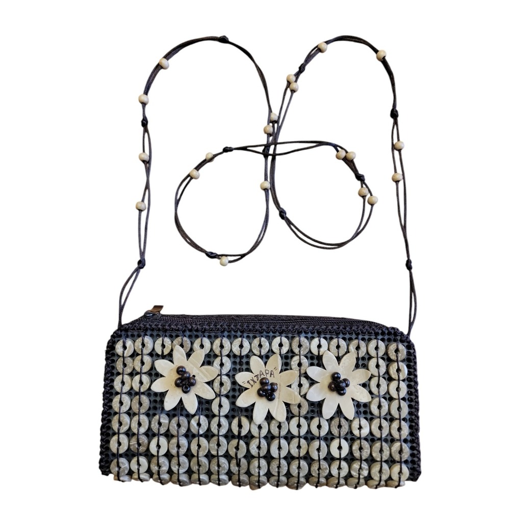 Handmade Purse "IXTAPA"  The Only Marking Floral Flowers Souvenir MCM Crossbody